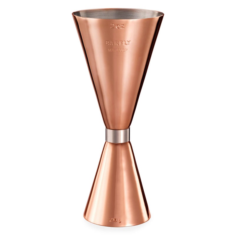 Barfly Drink Jigger, 1 oz x 2 oz Slim Style, Copper - Image 1